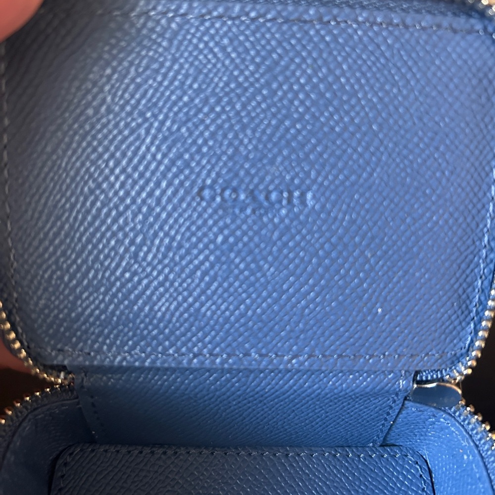 Coach Blue Leather Jewelry Box - Picture 5 of 7